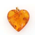 Ciondolo Cuore Ambra