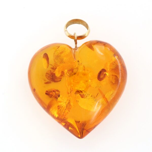 Ciondolo Cuore Ambra