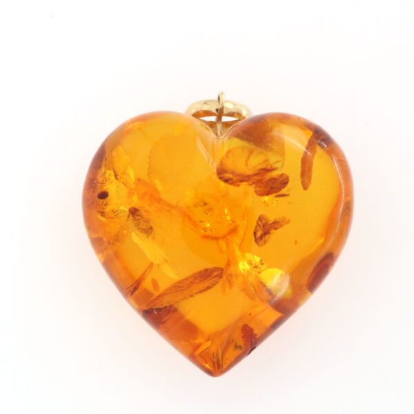 Ciondolo Cuore Ambra - immagine 4