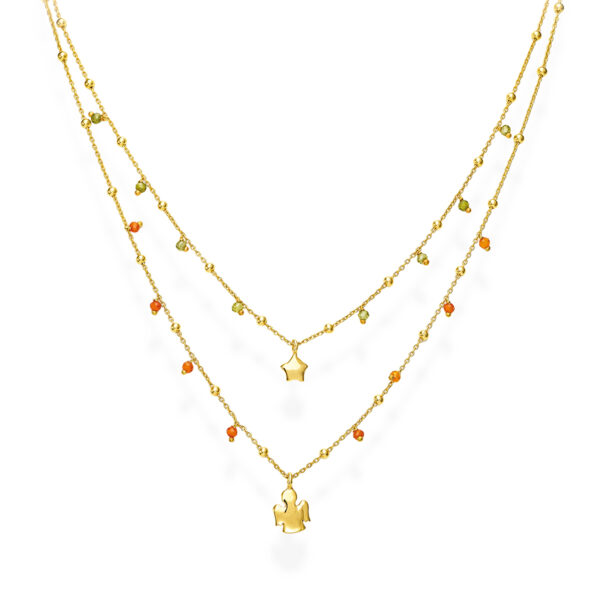 Collana Doppia Stella Angelo Amen CL2STAGA