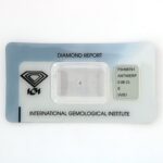 Diamante in Certificato IGI ct.0.08 E VVS1 F5H9879