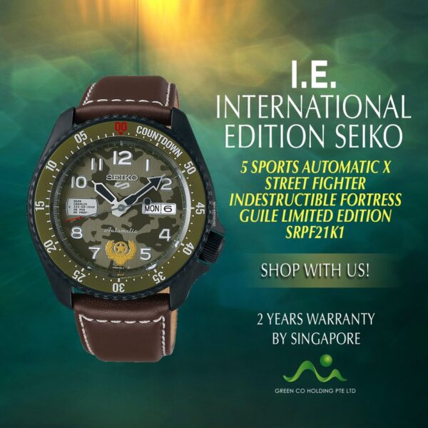 Orologio Seiko 5 Street Fighter V Guile SRPF21K1 - immagine 3