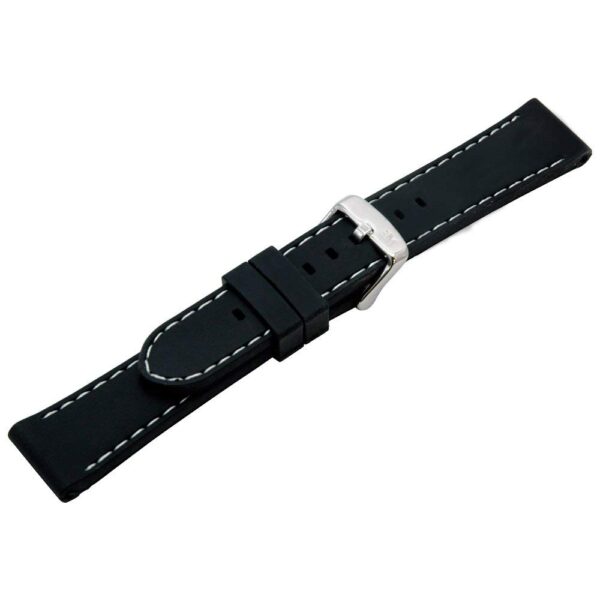 Cinturino Silicone Nero 20 mm Morellato