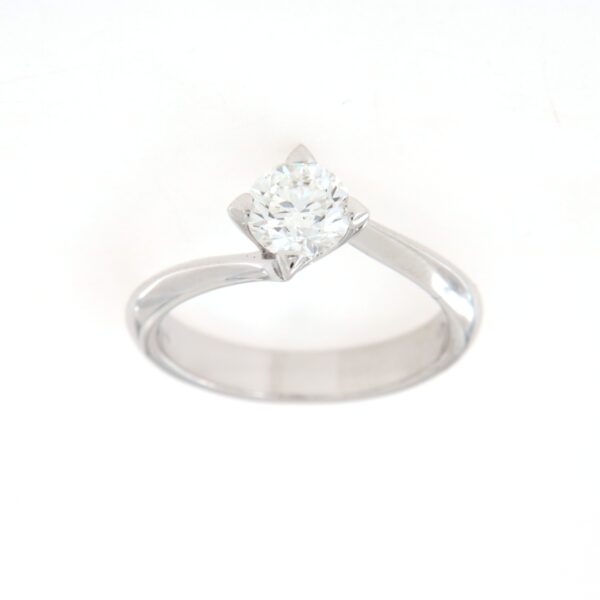 Anello Solitario Diamante Certificato IGI Crivelli