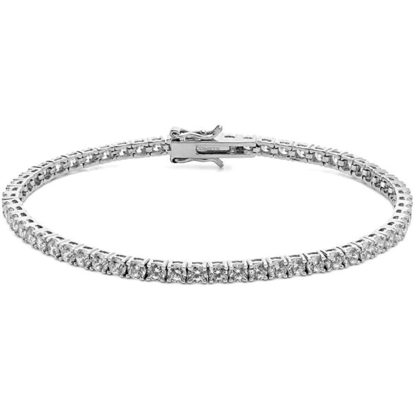 Bracciale argento 925 Tennis Zirconi Bianchi