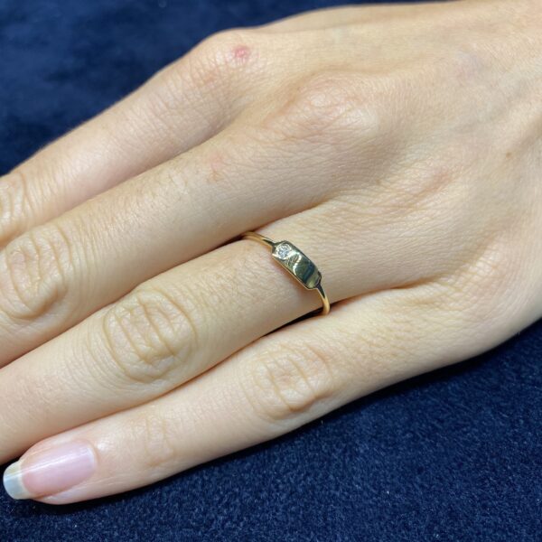 Anello in oro rosa 18 kt Fibbia Larga - immagine 4