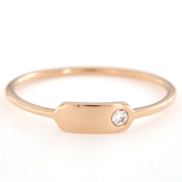 Anello in oro rosa 18 kt Fibbia Larga - immagine 9