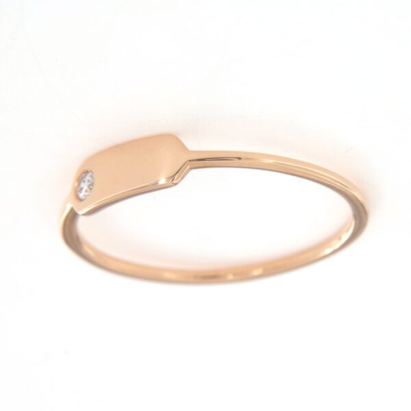 Anello in oro rosa 18 kt Fibbia Larga - immagine 7
