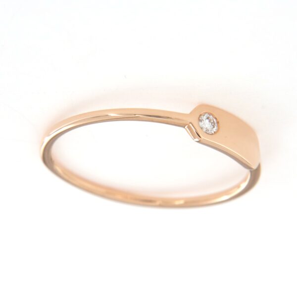 Anello in oro rosa 18 kt Fibbia Larga - immagine 8