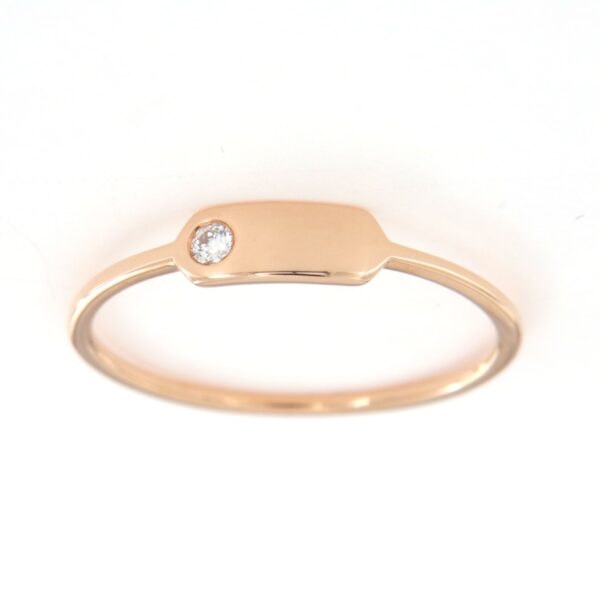 Anello in oro rosa 18 kt Fibbia Larga
