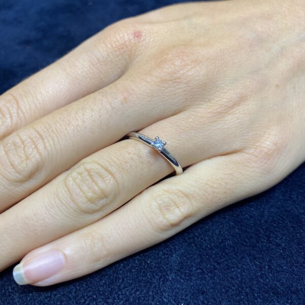 Anello Solitario 4 Punte Diamante Crivelli 293-802 - immagine 3