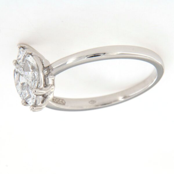 Anello Diamanti Navette Princess Crivelli Oro - immagine 5