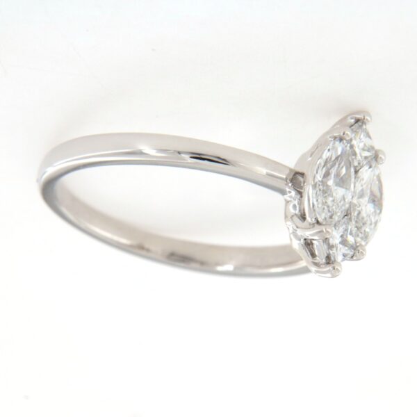 Anello Diamanti Navette Princess Crivelli Oro - immagine 6