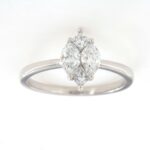 Anello Diamanti Navette Princess Crivelli Oro