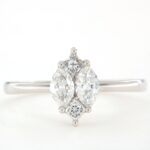 Anello Diamanti Navette Princess Crivelli Oro - immagine 7