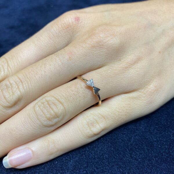 Anello in oro rosa 18 kt Papillon - immagine 4