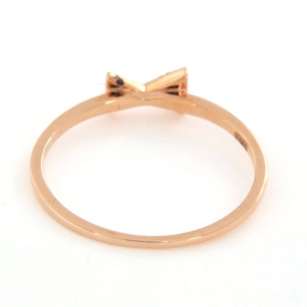 Anello in oro rosa 18 kt Papillon - immagine 6