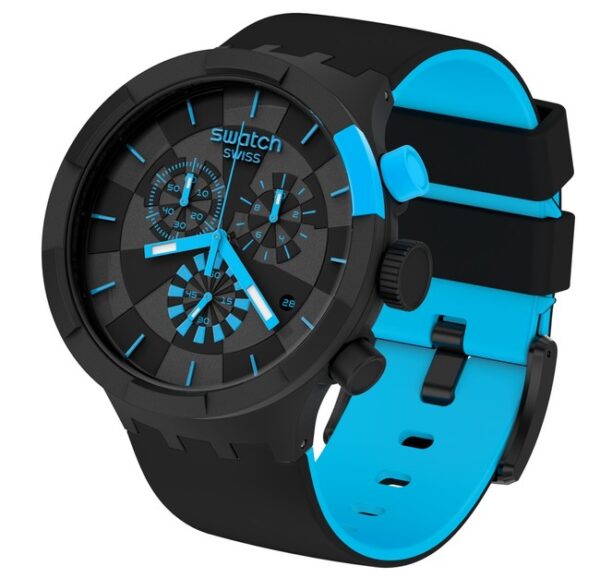 Orologio Swatch Big Bold Checkpoint Blue SB02B401 - immagine 3