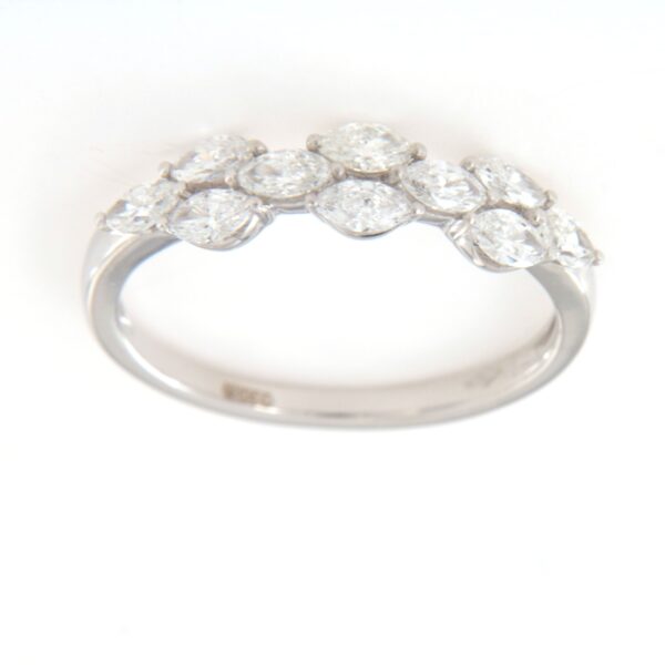 Anello Fedina Diamanti Navette Crivelli 370-XR7141