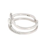Anello 2 Giri Contrarié Oro Diamanti Crivelli - immagine 6
