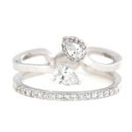 Anello 2 Giri Contrarié Oro Diamanti Crivelli - immagine 8