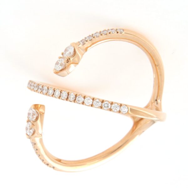Anello Incrocio Diamanti Crivelli 234-5701-370 - immagine 7