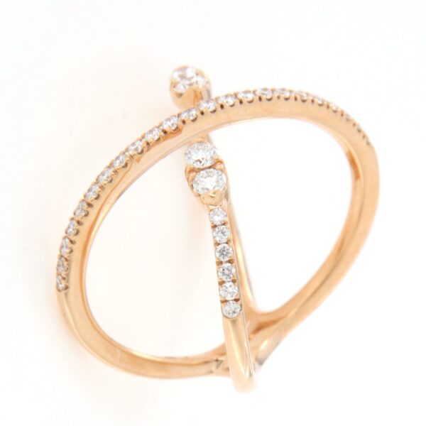 Anello Incrocio Diamanti Crivelli 234-5701-370 - immagine 6