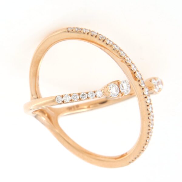Anello Incrocio Diamanti Crivelli 234-5701-370 - immagine 5
