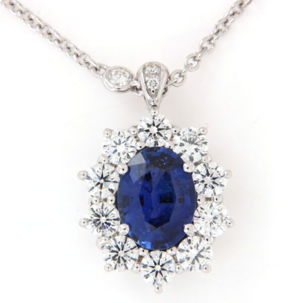 Collana Girogola Zaffiro Diamanti Crivelli 024-203 - immagine 4