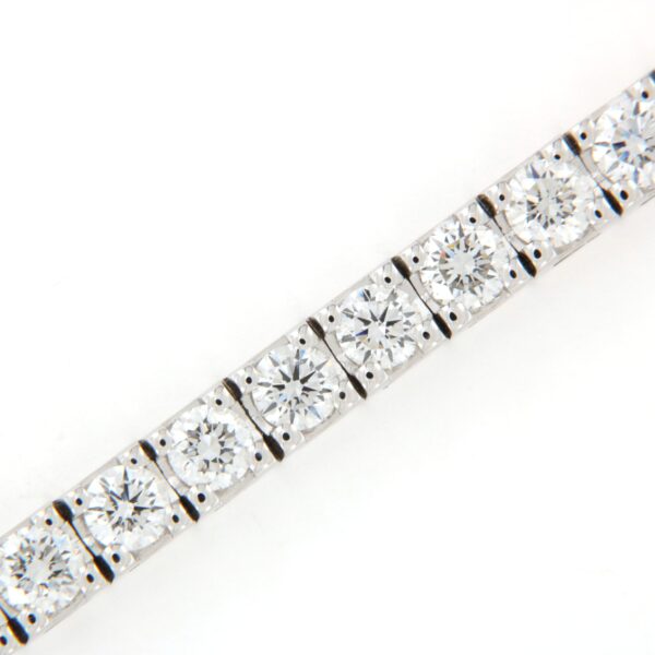 Bracciale Tennis Oro Bianco Diamanti Crivelli - immagine 4