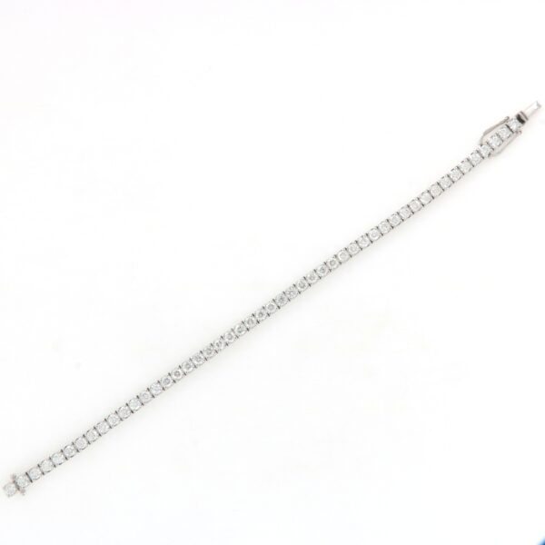 Bracciale Tennis Oro Bianco Diamanti Crivelli - immagine 5