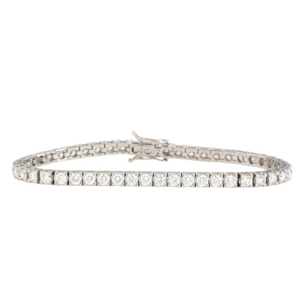 Bracciale Tennis Oro Bianco Diamanti Crivelli