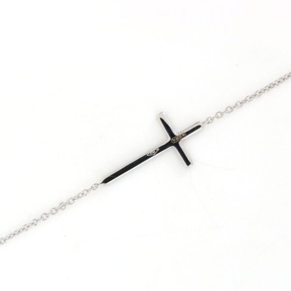 Bracciale Croce Diamanti Neri Crivelli 370-XB1836 - immagine 4