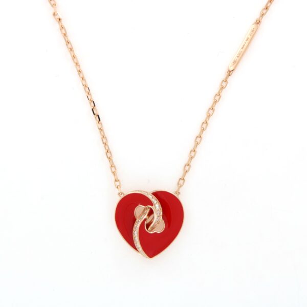 Collana Girogola Abbraccio Cuori Diamanti Crivelli