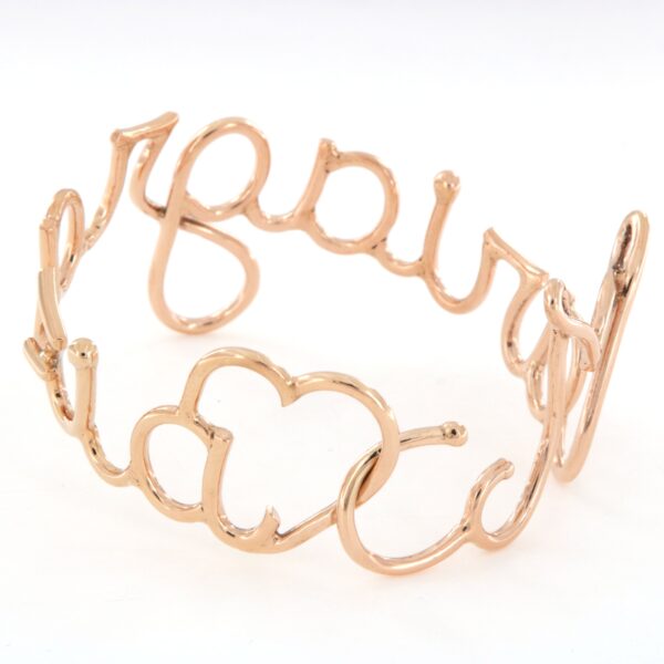 Bracciale Nome Personalizzato Argento Artigianale - immagine 4