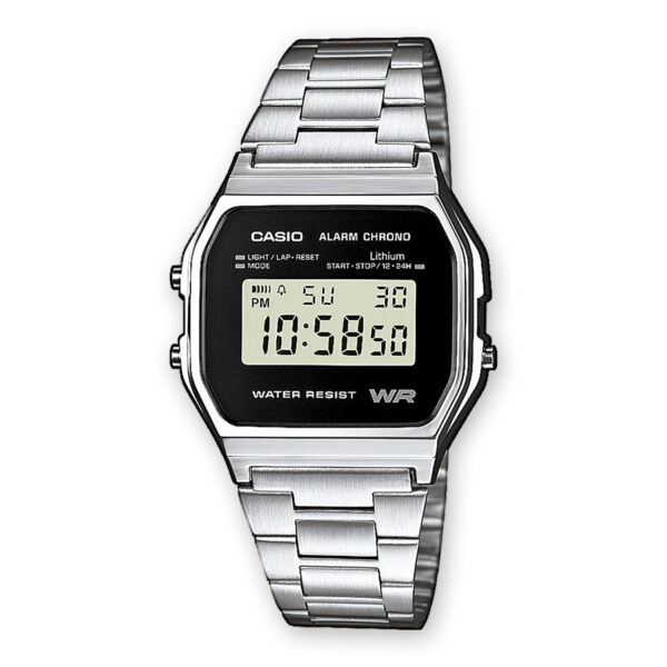 Orologio acciaio digitale Casio A158WEA-1EF