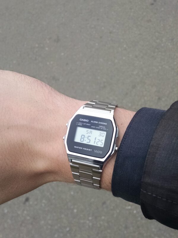 Orologio acciaio digitale Casio A158WEA-1EF - immagine 3