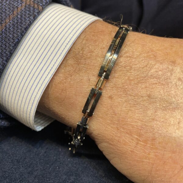 Bracciale in Oro e Ceramica Uomo Barakà - immagine 3