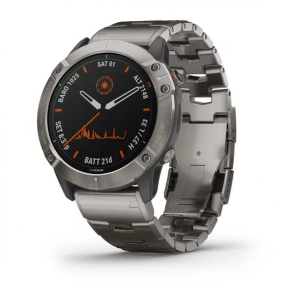 Orologio Garmin Fenix 6X Solar Titan 010-02157-24