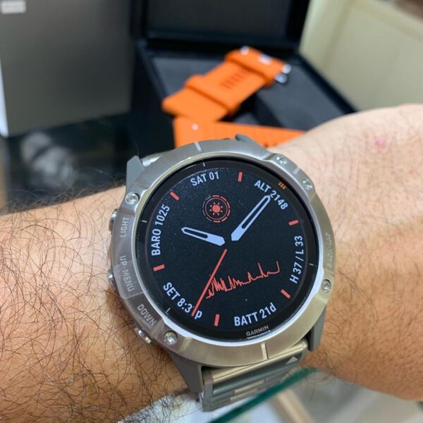 Orologio Garmin Fenix 6X Solar Titan 010-02157-24 - immagine 2