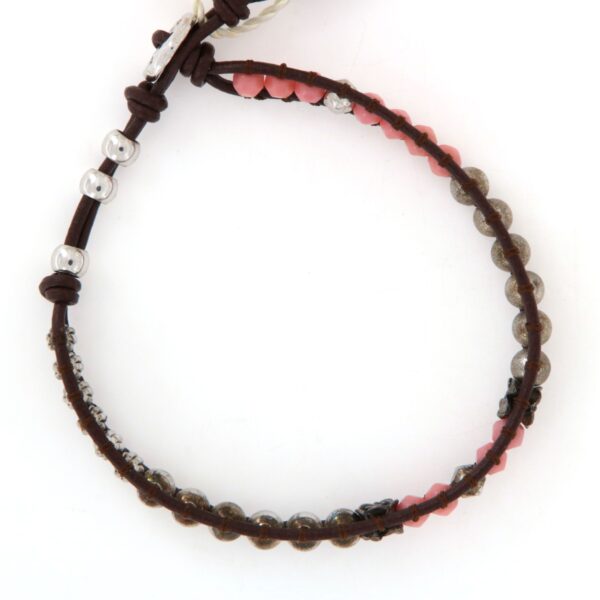 Bracciale Rosa a Palline Argento Oroshop - immagine 2