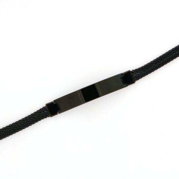 Bracciale Marlu Uomo Acciaio Nero Marlù