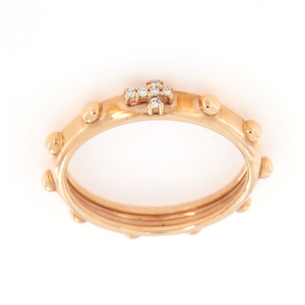 Anello Rosario Croce Diamanti Nardelli