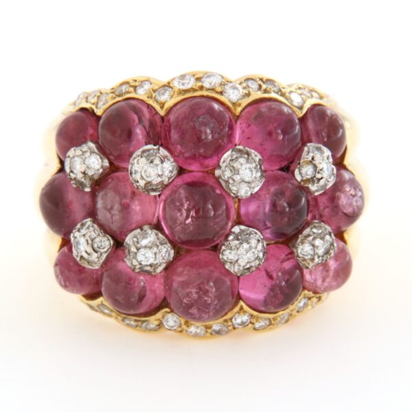 Anello Quarzo Rosa DIamanti Roberto Legnazzi - immagine 3