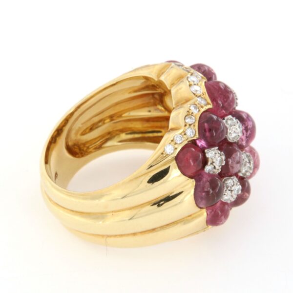 Anello Quarzo Rosa DIamanti Roberto Legnazzi - immagine 4