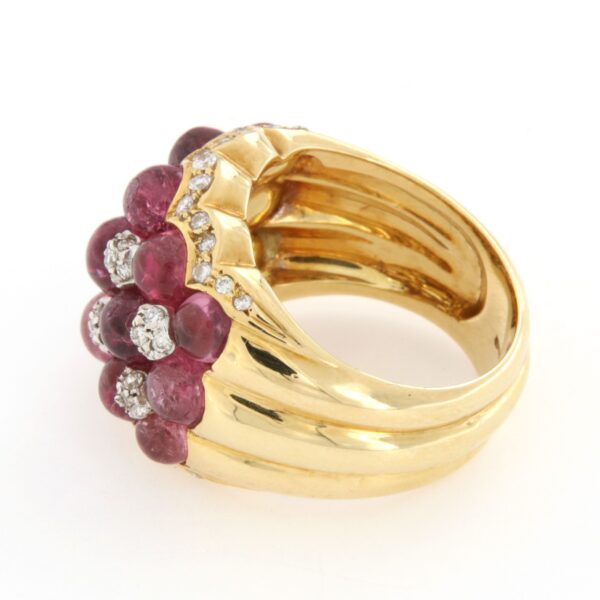 Anello Quarzo Rosa DIamanti Roberto Legnazzi - immagine 6