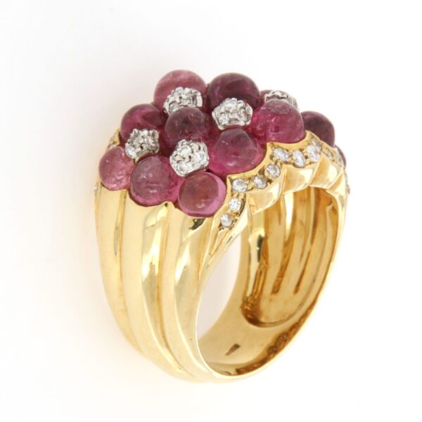 Anello Quarzo Rosa DIamanti Roberto Legnazzi - immagine 7