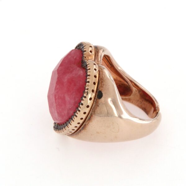 Anello Cuore Quarzo Rutilato Zirconi Laura Bellini - immagine 4