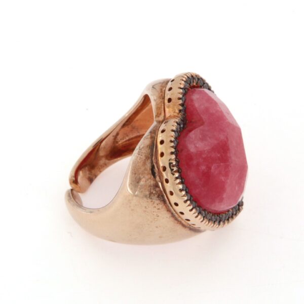 Anello Cuore Quarzo Rutilato Zirconi Laura Bellini - immagine 5