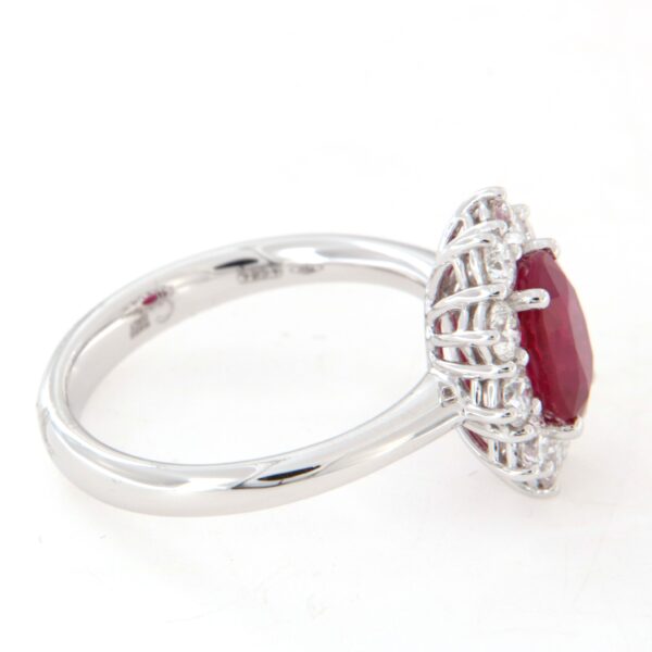 Anello Rubino Contorno Diamanti Crivelli - immagine 7